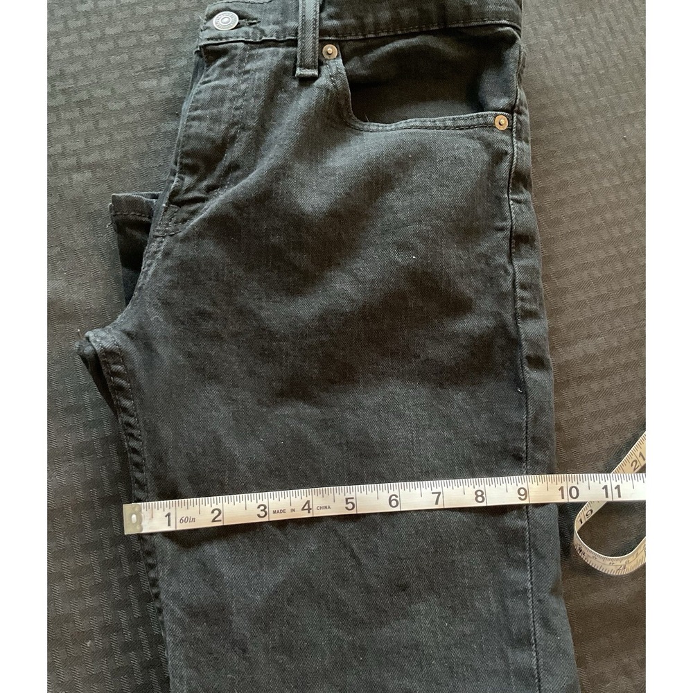 Levi's 511 Men's 32x32 (measured 32x31) Slim Fit Casual Black Denim Adult Preppy - Picture 6 of 9